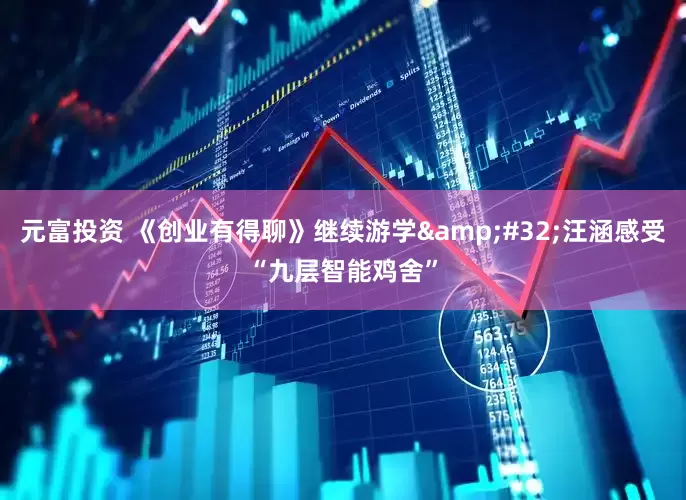 元富投资 《创业有得聊》继续游学 汪涵感受“九层智能鸡舍”