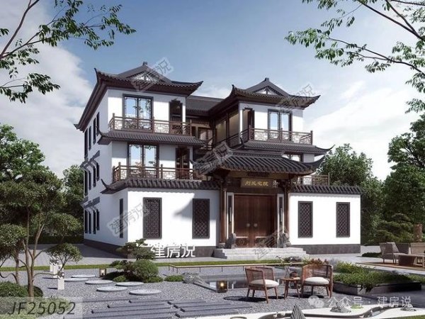 江苏配资网 建房说｜腹有诗书气自华，建栋中式别墅，人人都知道你有钱有文化